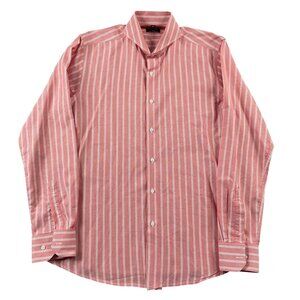 Dandy & Son Oslo Dress Shirt Mens Medium / 40 100% Linen Button Down Formal